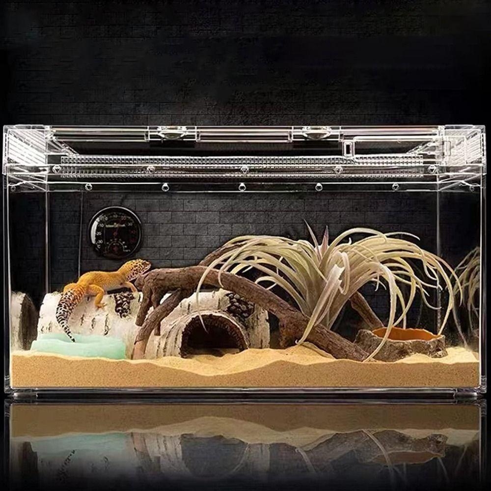Creative Lifelike Hollow Lizard Hideout Caves Trunk Habitats Tortoise Hideout Small Reptile Caves