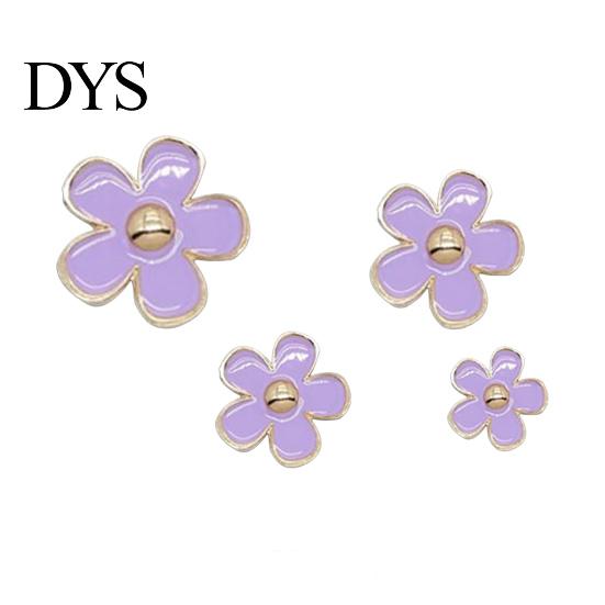 Car Aromatherapy Clip 4Pcs Flower Air Freshener Vent Mount Long Lasting Fragrance Alloy Outlet Odor Removal Type Automotive Diffuser Accessories