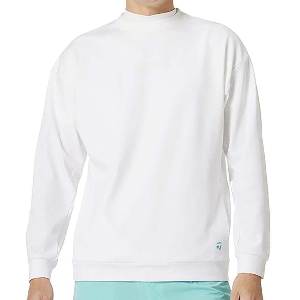 TaylorMade Back Logo Crew Sweatshirt, White, Size L, Men's, 2025SS UN610