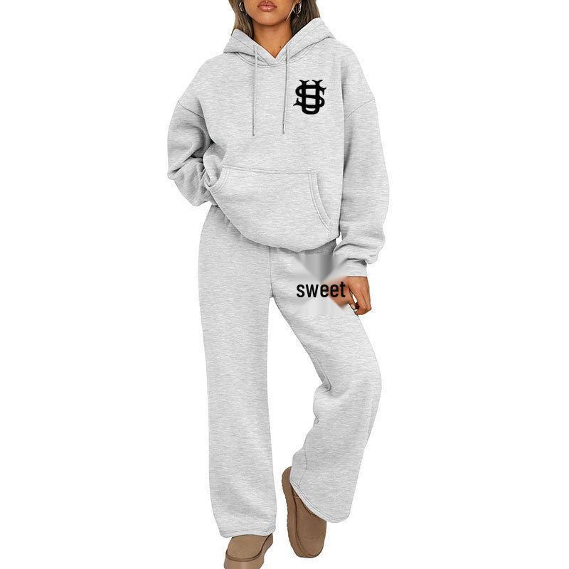 Unisex Trendy set mikiny a tepláků Y2K - Euro-americký Streetwear styl