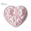 Desktop Jewelry Organizer 3D Print Heart Storage Box, with Satin Simulation Texture, Bow Anti-tangle Design Macaron Organizer, Portable for Necklaces