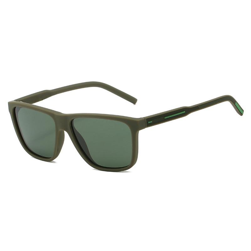 Non-polarized Fashion One-Piece Frame Square Frame Sunscreen Sunglasses Men Women Outdoor Travel Anti Strong Light Eyeglasses