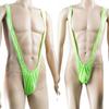 Mankini Solid Color/Leopard Print Stretchy Sexy Men Solid Color Sling Swimsuit for Summer