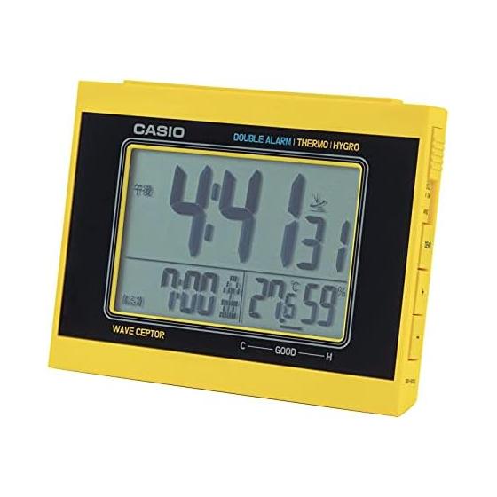 CASIO Будильник Радио Цифровой Двойной Будильник Температура Влажность Календарь Дисплей Желтый DQD-5000J-9JF