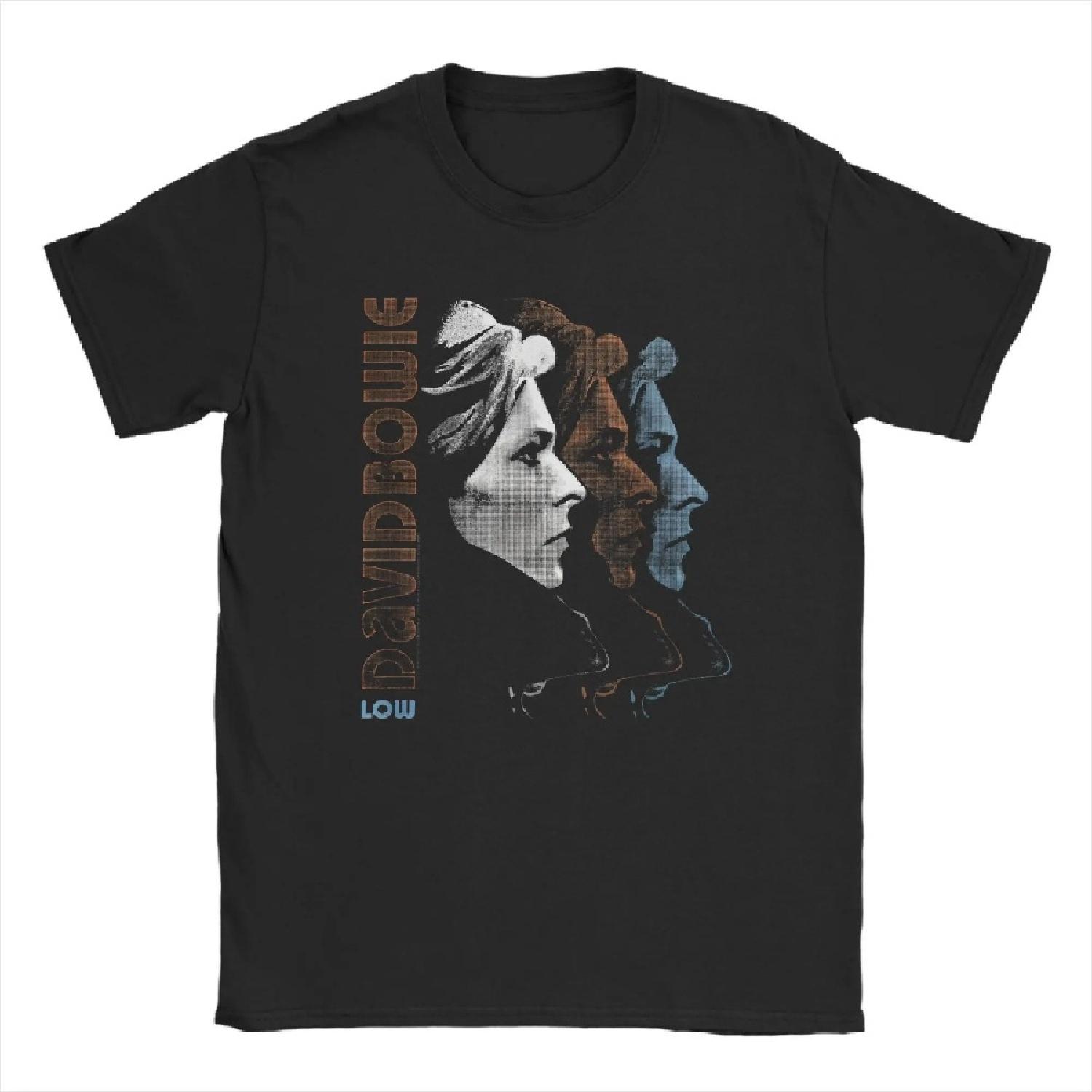 

Футболка David Bowied Low Летние Потрясающие Футболки Хлопок Модная Крутая Футболка Для Мужчины С Коротким Рукавом Принт Топ Футболки XXXXXL чёрный