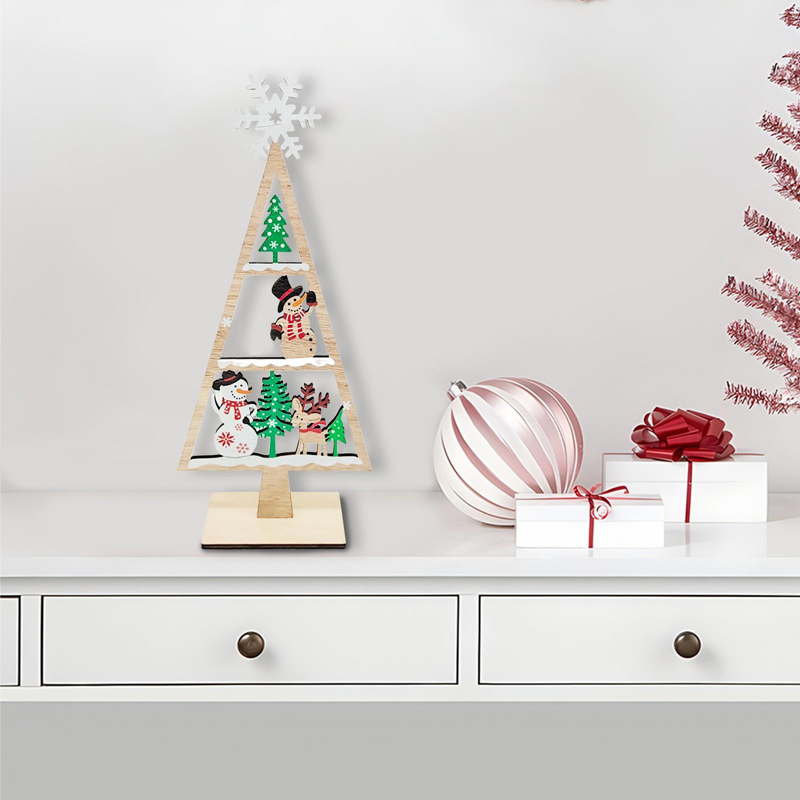 

Рождественские деревянные украшения для рабочего стола, деревянные центральные элементы для стола, деревянные рождественские украшения для вечеринок, вывески, деревянные украшения для обеденного стола One Size