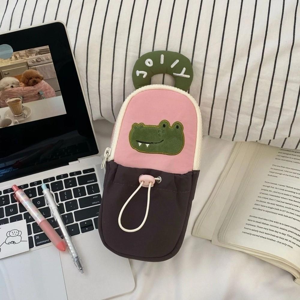 Large Capacity Korean Style Pencil Case Desktop Storage Animal Pencil Pouch Girls Children