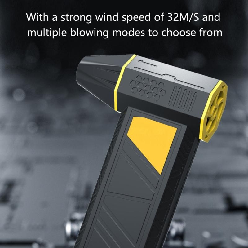 Car Blower Air Blasters Handheld Compressed Duster 3 Speed Modes for Multitask 130000rpm Rechargeable