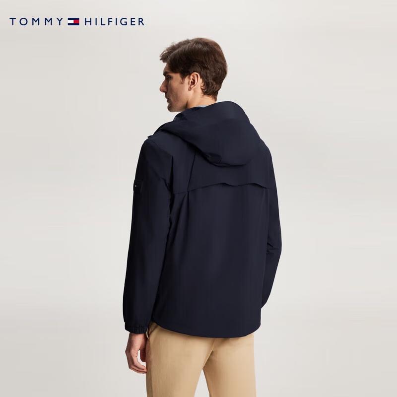 Tommy Hilfiger Men's Packable Windproof Waterproof Hooded Softshell Jacket