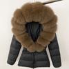 OFTBUY Winter Jacket Women's Real Raccoon Fox Fur White Duck Down Coat Thick Warm