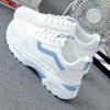 Sneakers Women's Spring and Autumn 2025 New ins Skinny, Breathable Little White Shoes Student Flat Bottom Lightweight Daddy Shoes Tide