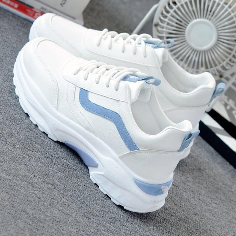 Sneakers Women's Spring and Autumn 2025 New ins Skinny, Breathable Little White Shoes Student Flat Bottom Lightweight Daddy Shoes Tide