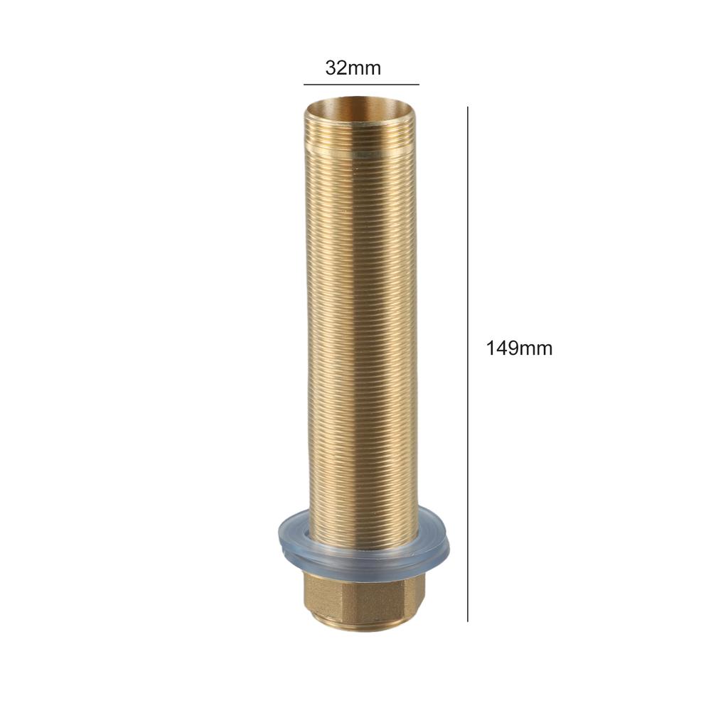 1 Set Faucet Maintenance 32mm Brass Nut Copper Tube With Apron Repair Accessory