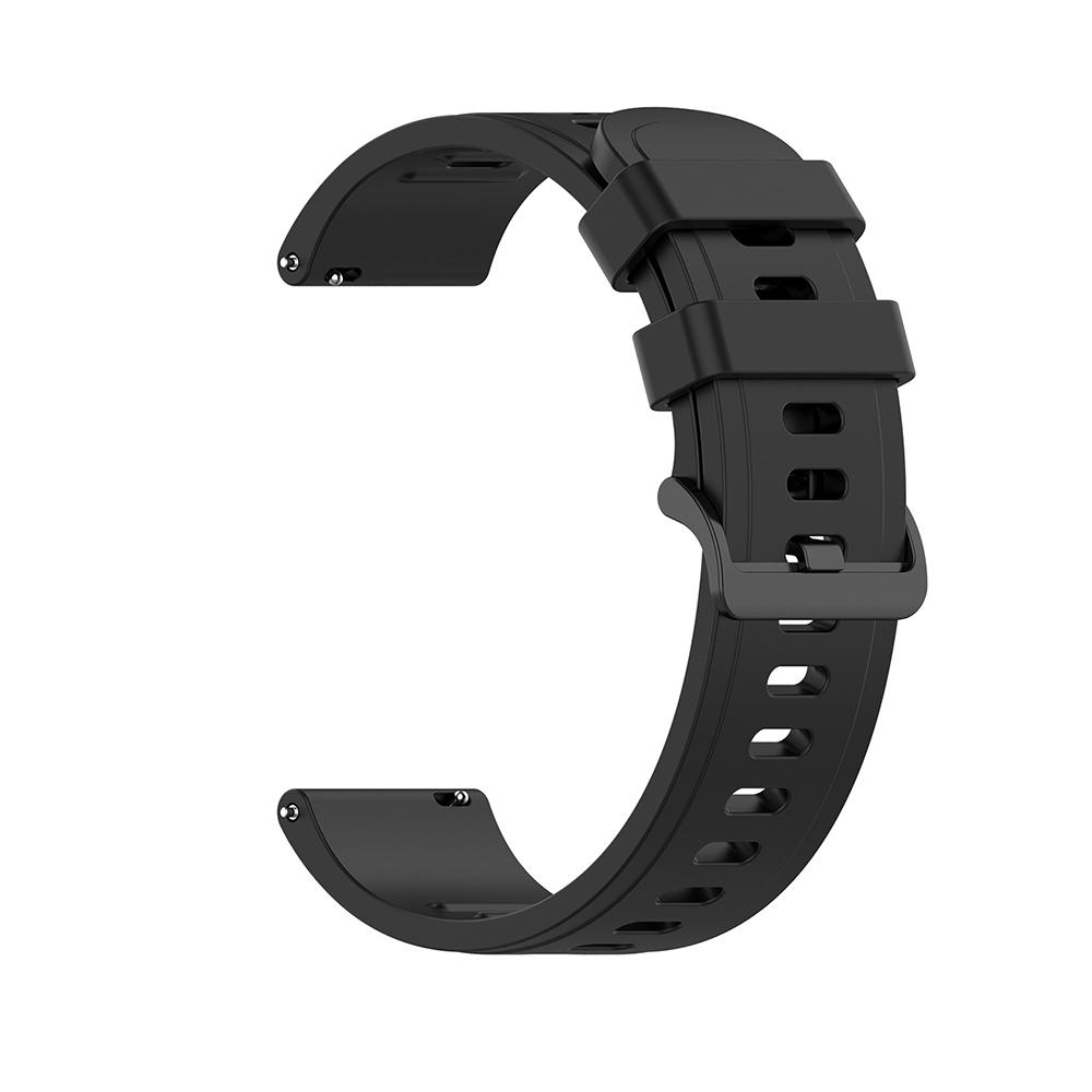 

Силиконовый ремешок 22 мм 20 мм для Samsung Watch 7/6/5/4 Huawei Watch 5/4/3/GT6-5-4-3 Спортивный браслет Ремень Amazfit Active 2/GTR/GTS 22mm strap чёрный