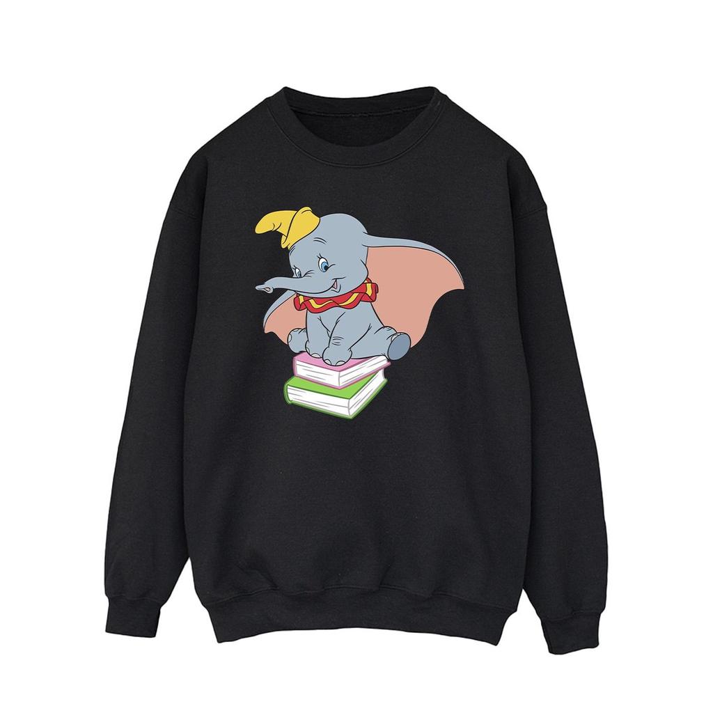 Disney Mens Dumbo Sitting On Books Sweatshirt