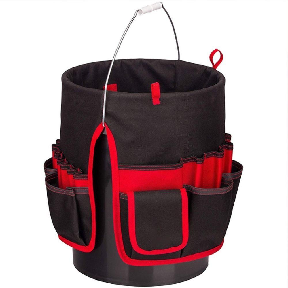 Storage Bag Bucket Organizer Pouch 42 Grids Hand Tool Bag Gardening Tool Bag  Furniture Tools