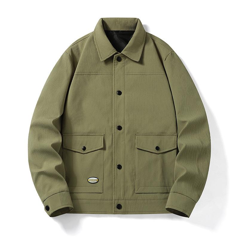 Plus Size Fall Jacket Jacket Men's Lapel Jacket Collar Casual Loose Jacket