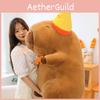 Capybara Cap Birthday Plush Toy Cute Animal Doll Room Decoration Holiday Gift