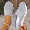 Women'S Slip-On Walking Sneakers Soft Sole, Casual & Versatile, Non-Slip Durable Fabric, Round Toe Low-Top Design,All-Season Comfort Shoes,Ladies Shoe