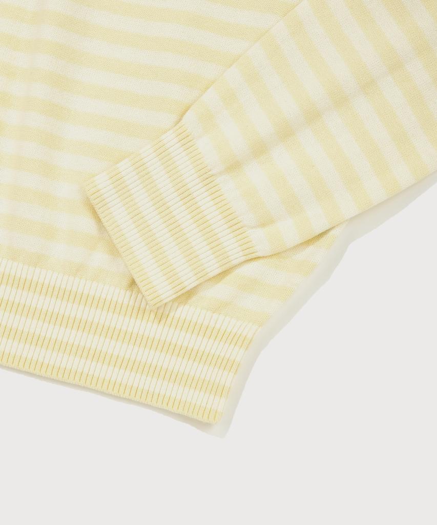 COVERNAT WOMAN Striped V-Neck Knit Yellow