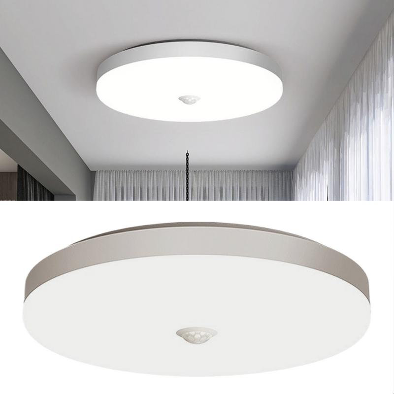 Motion Sensor Ceiling Light Bright Led Ceiling Light 15W Hallway Light Fixtures Motion Sensor Ceiling Light for Home Studio