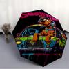 1PC ScoobyDoo Automatic Open/Close, 8-Rib Durable Frame Compact Travel Umbrella for Men & Women S1222010