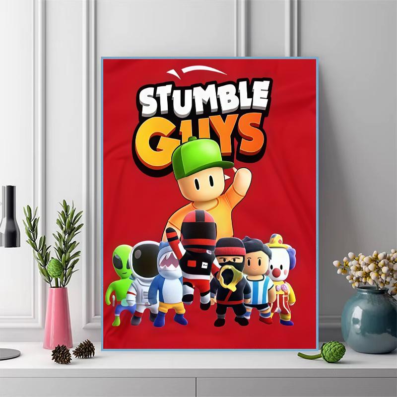 Stumble Guys Leap.80 100% Round Full Drill 5D DIY Diamond Painting Embroidery Cross Stitch Rhinestone Décor