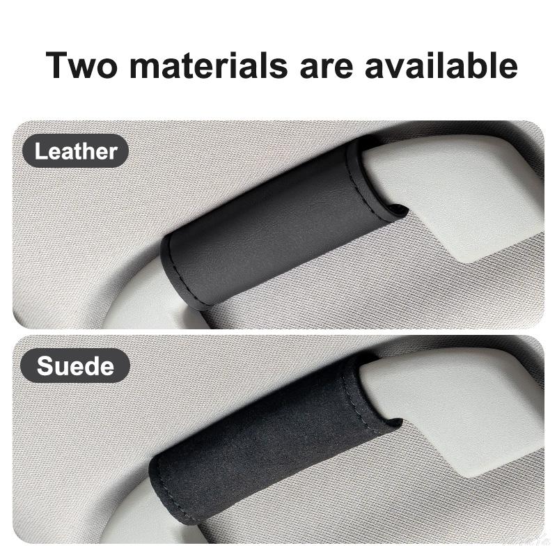 CRX1 Suede Leather Car Roof Grab Handle Cover Handle Protection Cover For Mercedes Benz C E S Class GLC GLB GLE GLS W212 W213 sticker