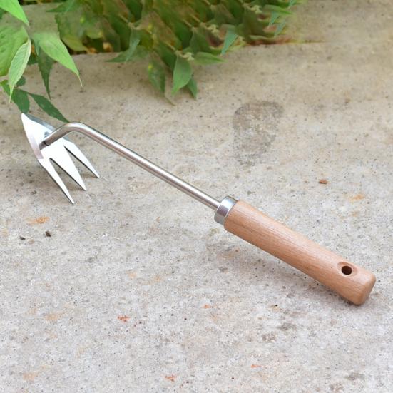 Weed Puller Leveraged Base V-Shaped Fork Sharp Tip Rustproof Weeding High Hardness Labor Saving Handheld Weeder Gardening Gadget