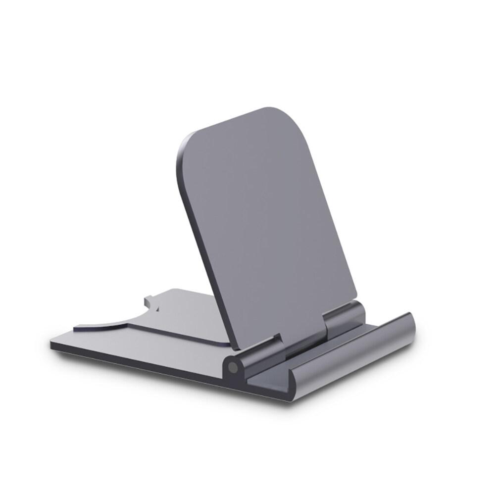 Foldable Phone Tablet Stand - Adjustable Desktop Bed Lazy Holder for Live Streaming Video Watching чёрный