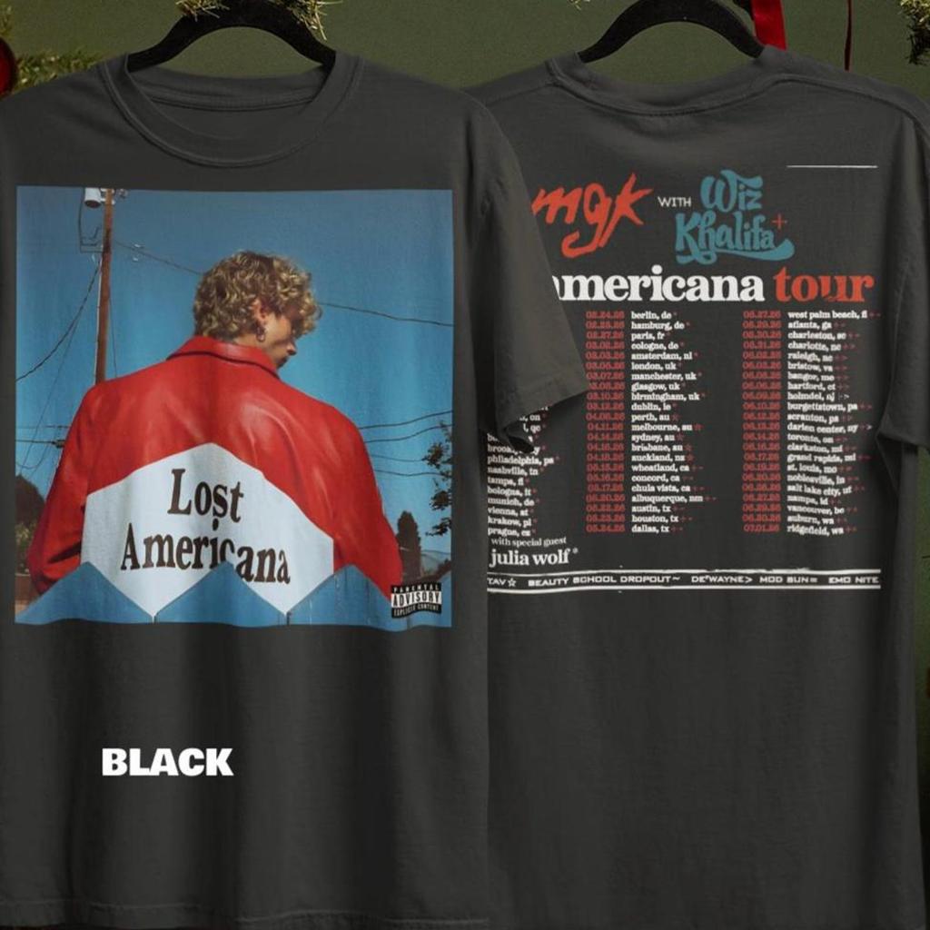 Unisex Shirt Alternatif Rock Machine Gun kelly – Inspired Design | American tour 2026