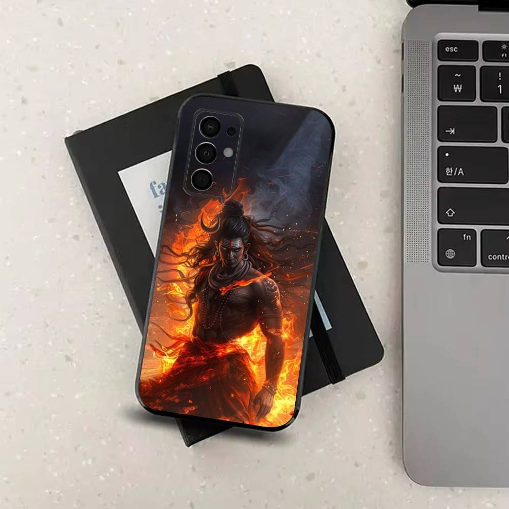 Lord Shiva Mahadevs of Indiav Case For Samsung Galaxy A73,72,41,J7,22,Note,31,8,9,52,71,53,32,Soft Black Silicone Cover