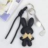 Bag Charm New PU Leather Bunny Decoration Key Holders Hanging Charm Solid Bag Pendant Accessories Gift
