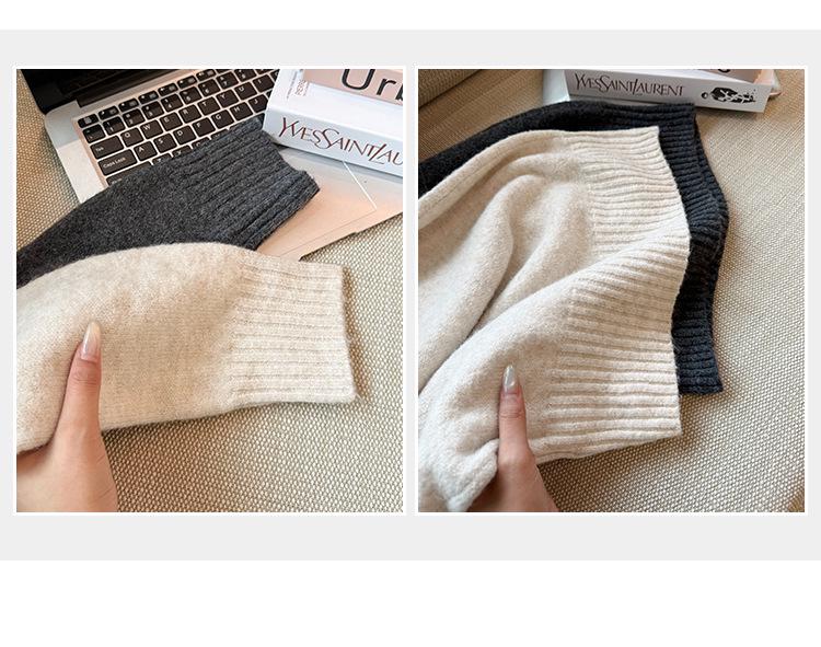 Women's Wool Turtleneck Knit Sweater, Long Sleeve, Autumn/Winter 2026, New Arrival