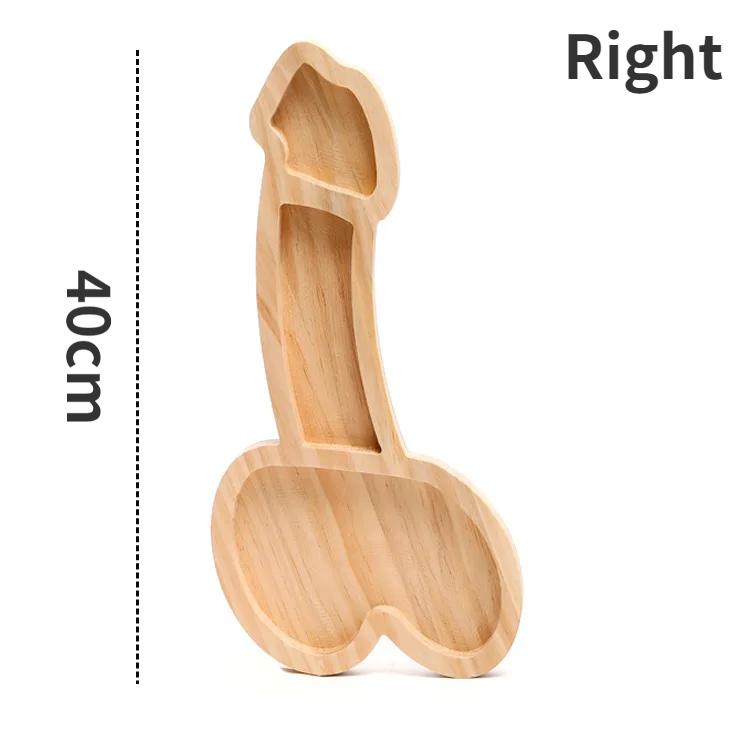 Festival Party Adult Parody Ornaments Kitchen Wooden Tray Food Storage Tray Bamboo and Wood Dinner Set Plates and Dishes