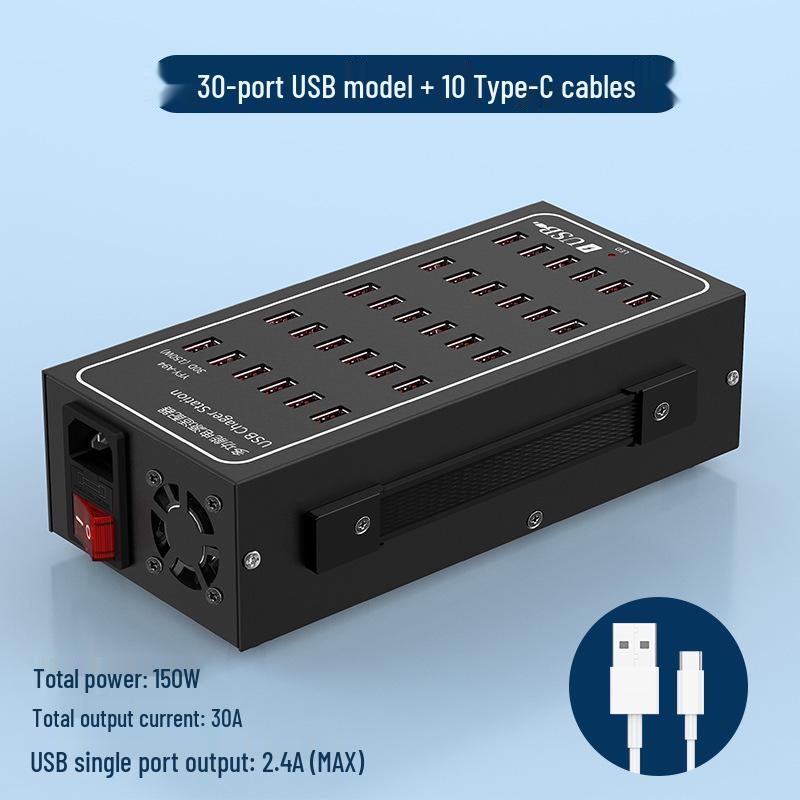 Multi-Port USB Fast Charger: Smart Desktop Charging Station for Multiple Devices