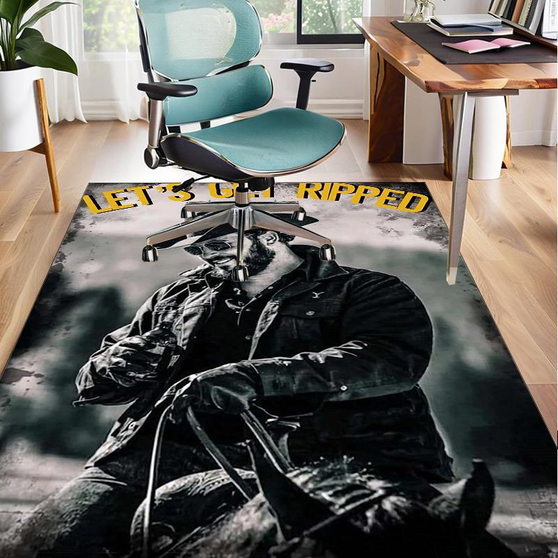 Western Adventure Romance Office Rug Chair Mat, Game Carpet, Suitable for Front Door, Bedroom, Living Room, Desk, Holiday Gift