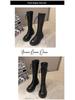 Autumn 2023 New Style Women's Knight Boots In Large Sizes, Thick Bottom, Strap High Boots - Available In Sizes 35-43