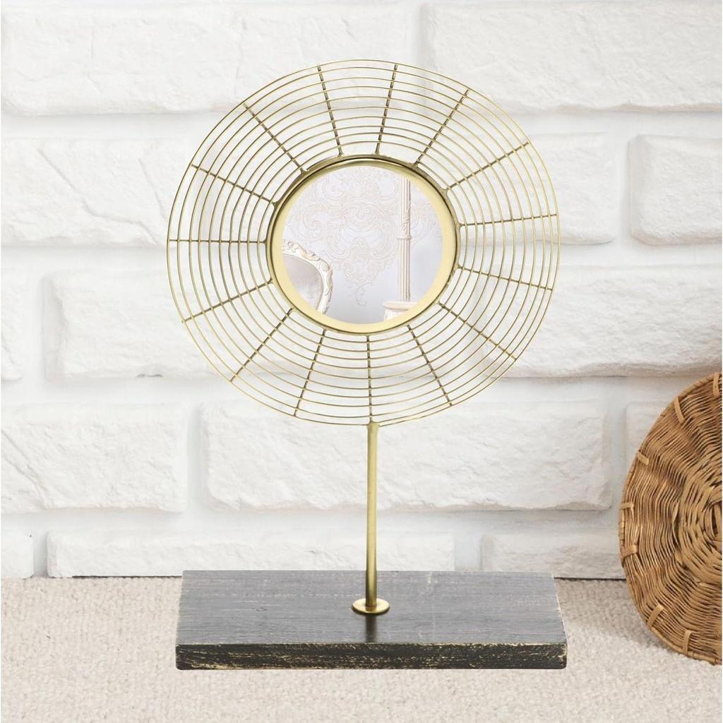 

Decorative Metal Golden Antique Handmade Sculpture Table Artifacts Showpiece Items for Home Decor Living Room