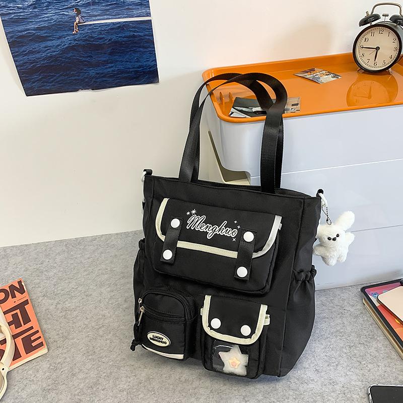 College Cute Large Capacity Middle and High School Students Computer School Bag Casual Versatile Backpack Commuting Sweet Makeup Bag
