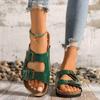 Slippers women's spring summer new products women's cool slippers large size buckle lazy one pedal platform beach shoes tide