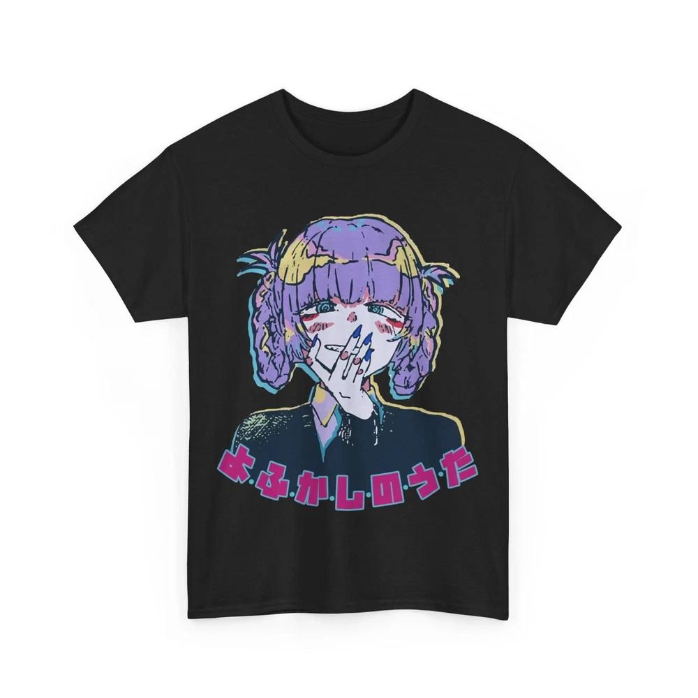 AniUnisexazuna Yofukashi No Uta Black T Shirt S