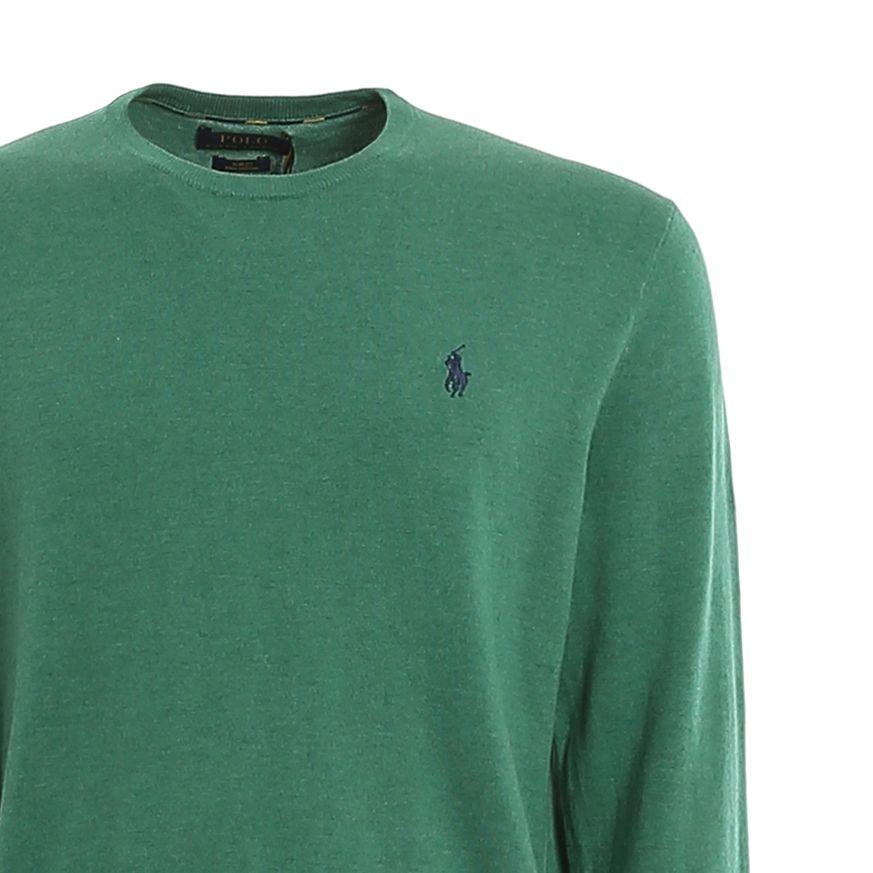 Polo Ralph Lauren Pony Logo Embroidered Crew Neck Long Sleeve Knit Sweater Men Sweater 710744679-020