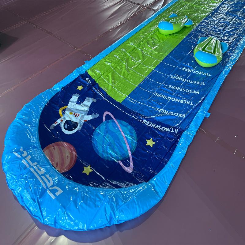 Inflatable Floating Lounge Chair with Sunshade - Glow-in-the-Dark Outdoor Tanning Pool, Water Slide Toy for Sunbathing & Splashing