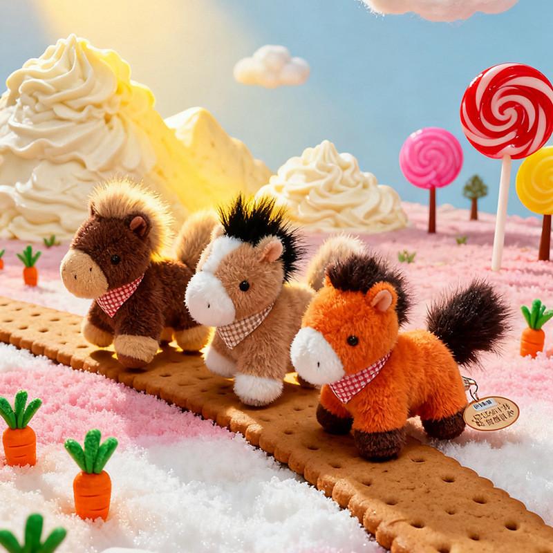 Plush Pony Short Toy With Lightweight Design For Kids And Animal Enthusiasts