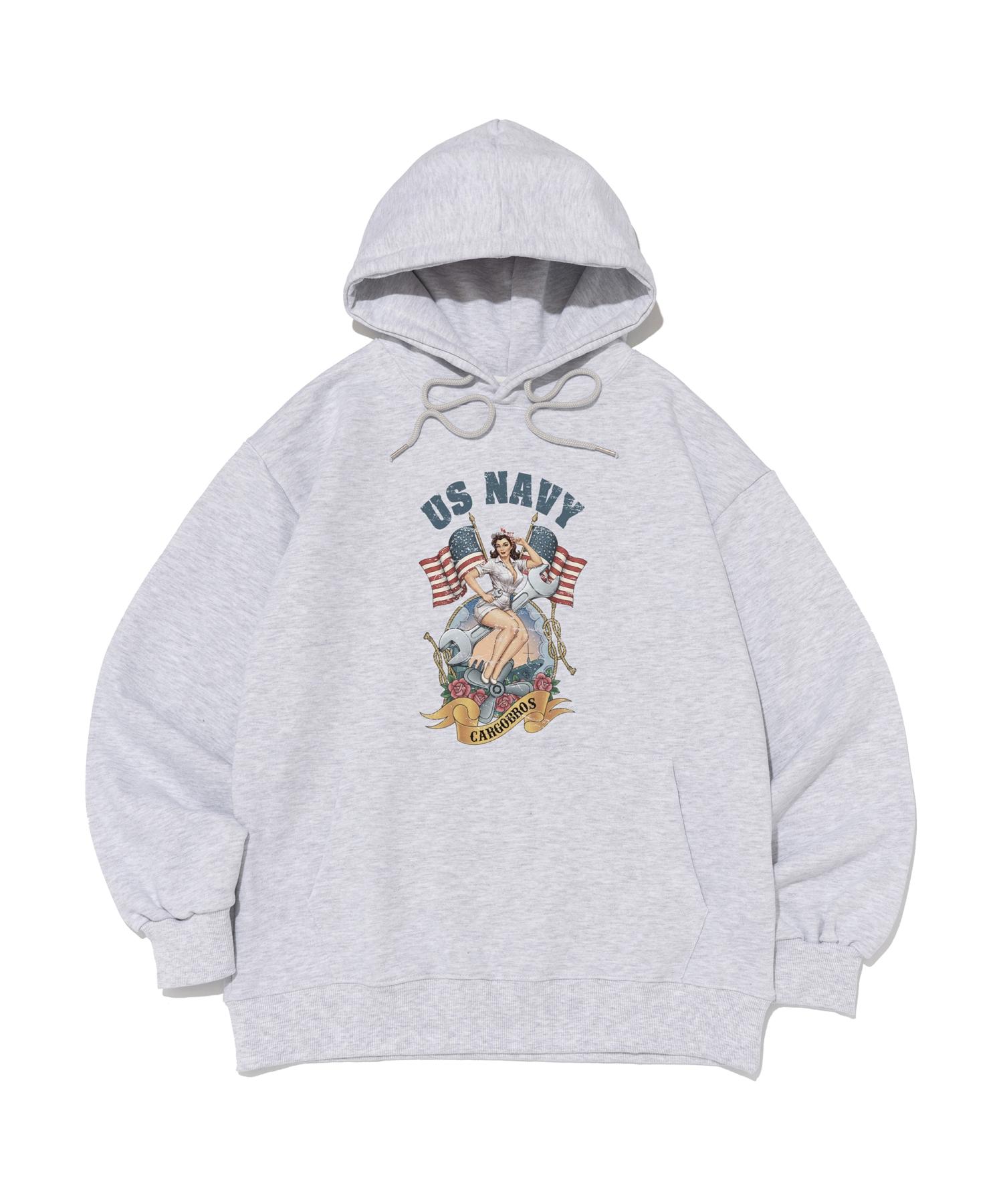 Cargo Bros For Woman Us Guarders Hoodie (Light Grey) S