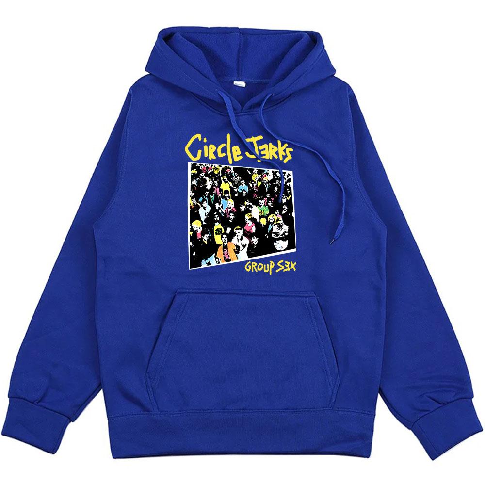 Heavy Mental Fashion Graphic Hoodies Circle Jerks Punk Rock Band Sweatshirts Winter Long Sleeve Hooded Mens Clothes