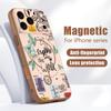 Travel Label Landmark Pattern Case For iPhone 17 Pro Max Magnetic For Magsafe Skin Feeling Cover For iPhone 16 15 14 13 Pro Max