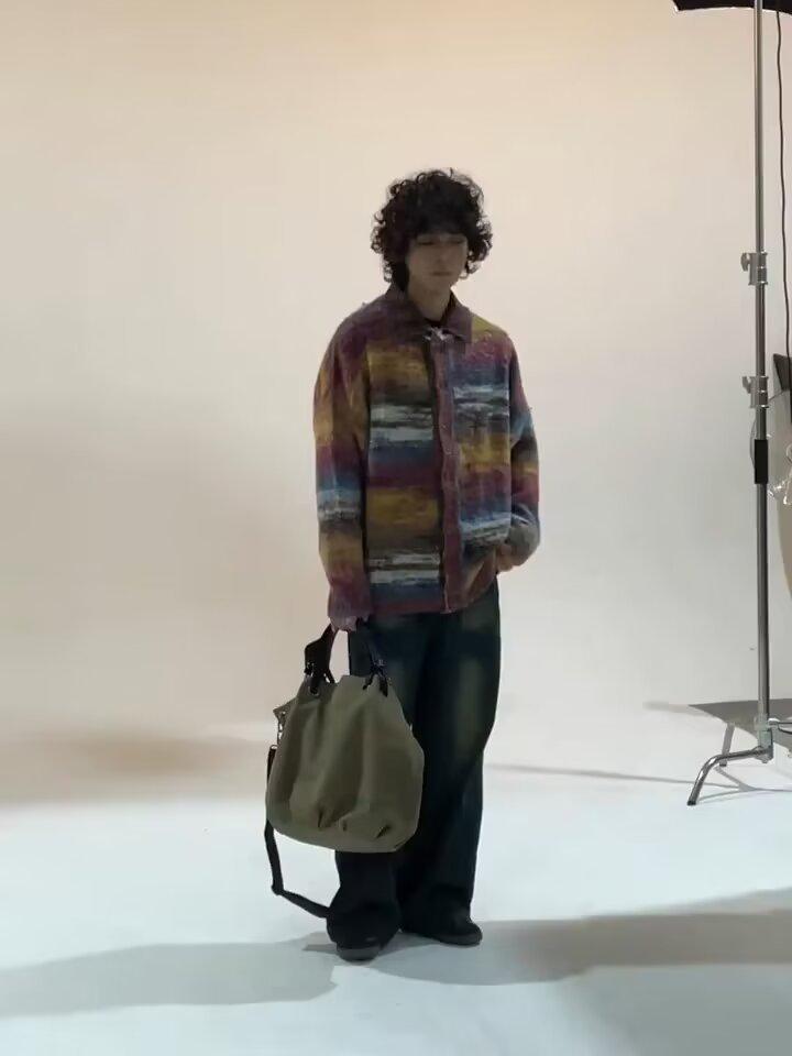 Men's Autumn/Winter Retro Striped Cardigan Sweater - Loose Fit, Casual Style