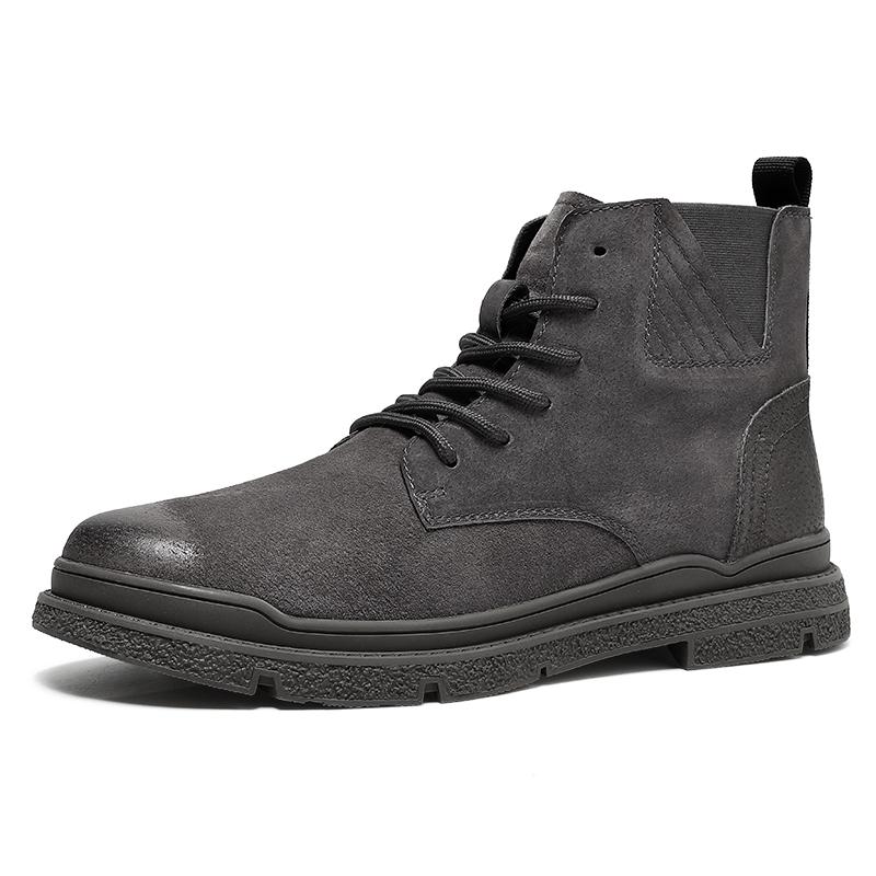 Fashion Men Chelsea Boots Classic Suede Leather Business Ankle Boots Autumn Winiter New Italian Designer Casual Shoes Men Botas